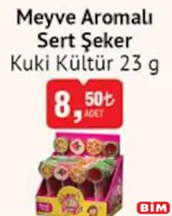 KUKİ KÜLTÜR MEYVE AROMALI SERT ŞEKER 23 G fiyat ve kampanya bilgisi